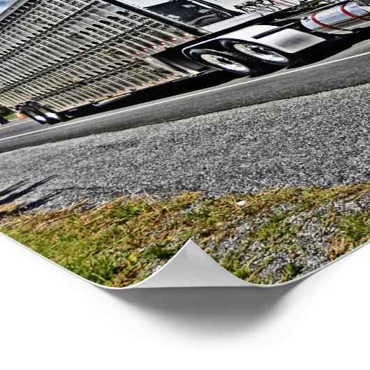 Poster B-model van bruin (Hoek)