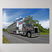 Poster B-model van bruin (Voorkant)