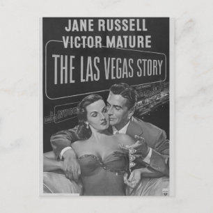 Poster B&W Las Vegas Briefkaart