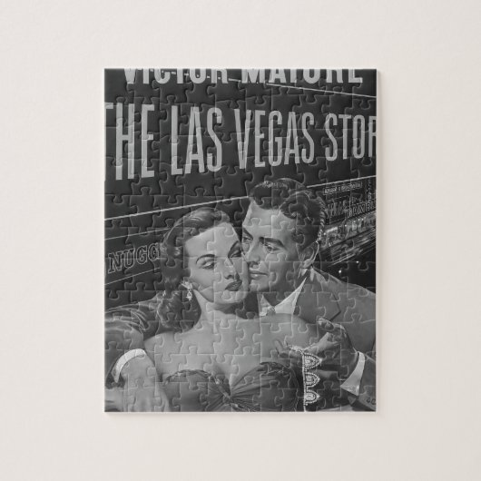 Poster B&W Las Vegas Legpuzzel (Verticaal)