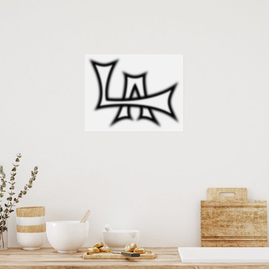 Poster B&W Los Angeles (Keuken)