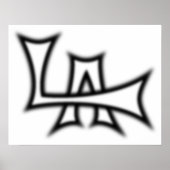 Poster B&W Los Angeles (Voorkant)