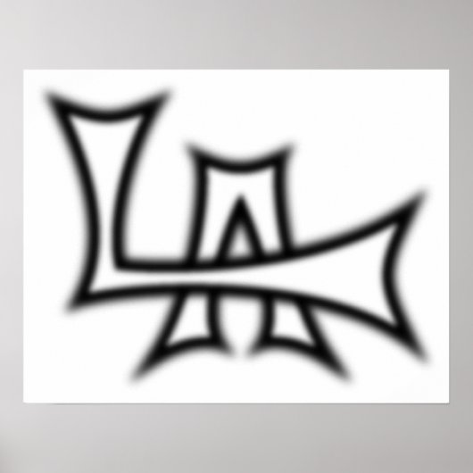 Poster B&W Los Angeles (Voorkant)