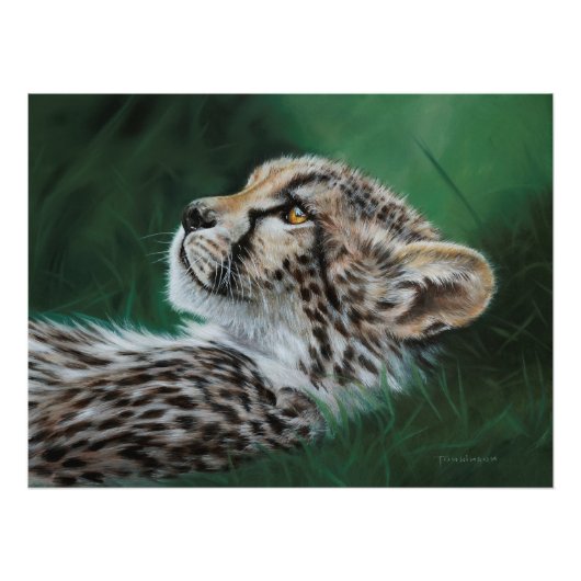 Poster Baby Cheetah (Voorkant)