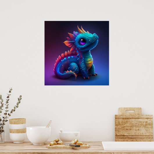 Poster Baby Dragon (Keuken)