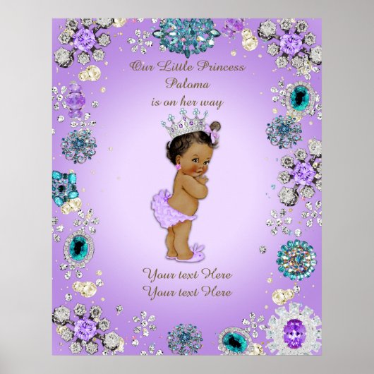 Poster Baby Girl, Lavender (Voorkant)