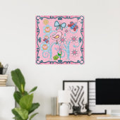Poster Baby Kinder Roze Blauw (Thuiskantoor)