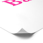 Poster Baby shower Baby shower met snoepjesBaby (Hoek)