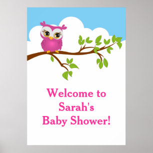 Poster Baby shower Baby shower met snoepjesBaby