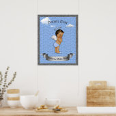 Poster Baby shower Boy, Prince boy, blauw, 16x20 (Keuken)