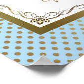 Poster Baby Shower Boy, Prince boy, blue, 16x20 (Hoek)