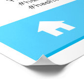 Póster Baby shower Instagram Custom Selfie Lijst Poster (Hoek)