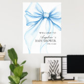 Poster Baby showerv delicaat lint. (Thuiskantoor)