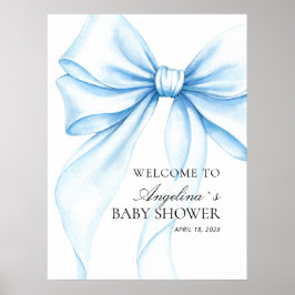 Poster Baby showerv delicaat lint.