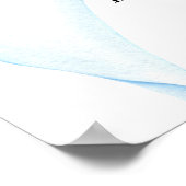 Poster Baby showerv delicaat lint. (Hoek)