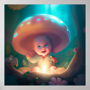 Poster baby smiling