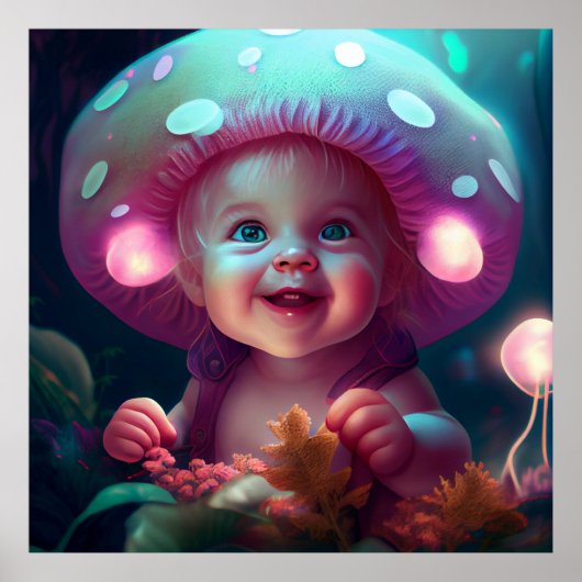 Poster baby smiling (Voorkant)