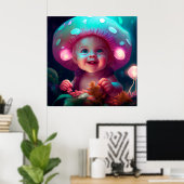 Poster baby smiling (Thuiskantoor)