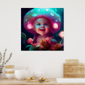 Poster baby smiling (Keuken)