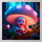 Poster baby smiling (Voorkant)