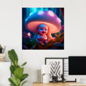 Poster baby smiling (Thuiskantoor)