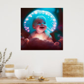 Poster baby smiling (Keuken)