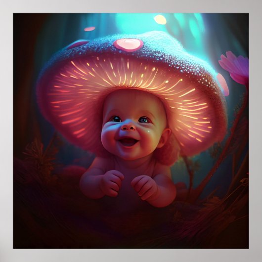 Poster baby smiling (Voorkant)