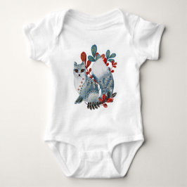 Poster babyshower rood en blauw met dieren baby  romper