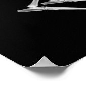 Poster - Bad Dog Xray Skeleton Black White (Hoek)