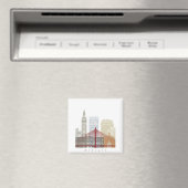 Poster Badajoz skyline Magneet (Insitu (Vaatwasser))