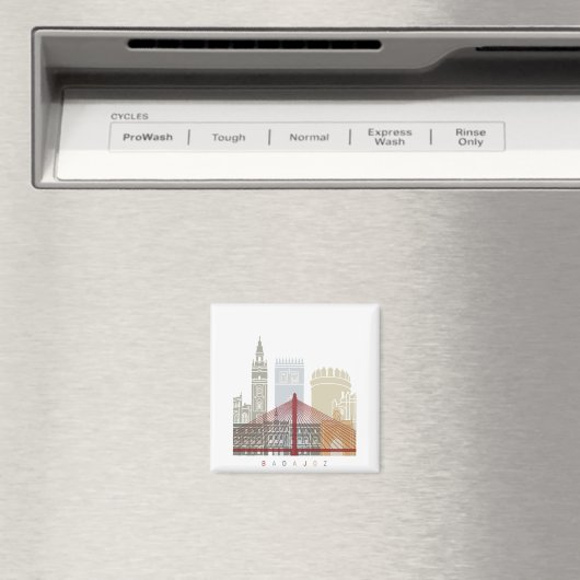 Poster Badajoz skyline Magneet (Insitu (Vaatwasser))