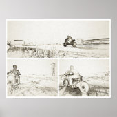 Poster Badlands Biker (Voorkant)