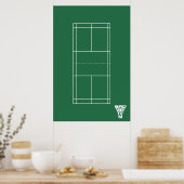 Poster Badminton Court (Keuken)