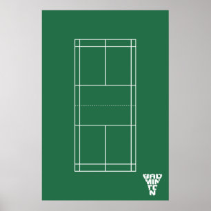 Poster Badminton Court