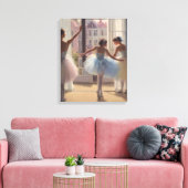 Póster Bailarinas frente a la ventana Canvas Afdruk (Insitu (Woonkamer))