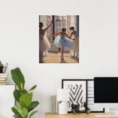 Póster Bailarinas frente a la ventana Poster (Thuiskantoor)