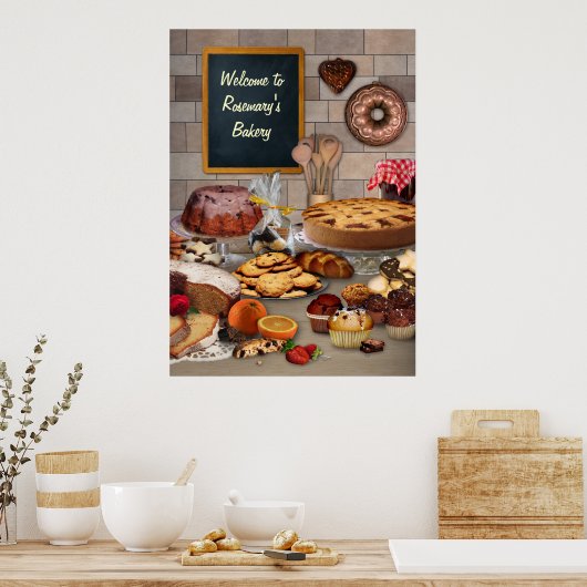 Poster  bakkerij (Keuken)