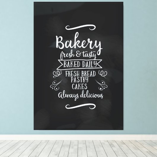 poster Bakkerij-karton Canvas Afdruk (Insitu (Houten vloer))