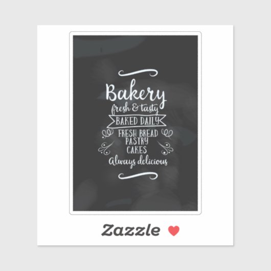  poster Bakkerij-karton Sticker (Vel)