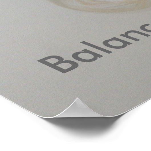 Poster - Balans - oranje marmeren (Hoek)