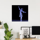 POSTER: Ballerina Blue Poster (Thuiskantoor)