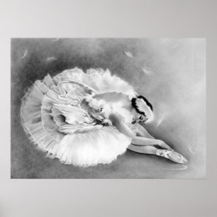 Poster Ballerina Dying Swan
