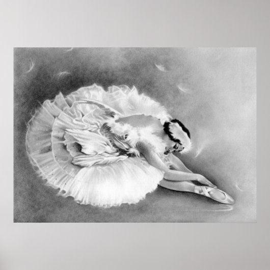 Poster Ballerina Dying Swan (Voorkant)