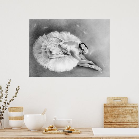 Poster Ballerina Dying Swan (Keuken)