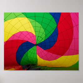 Poster ballon Fiesta-kleur