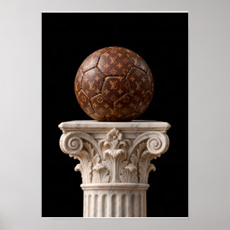Póster Balón Vintage Clásico Poster