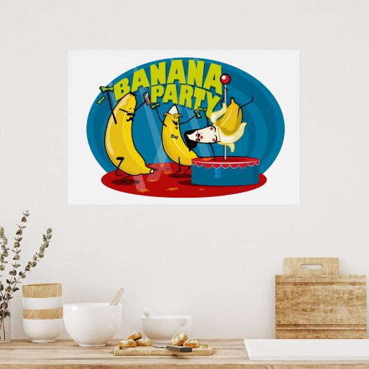 Poster Banana Party (Keuken)