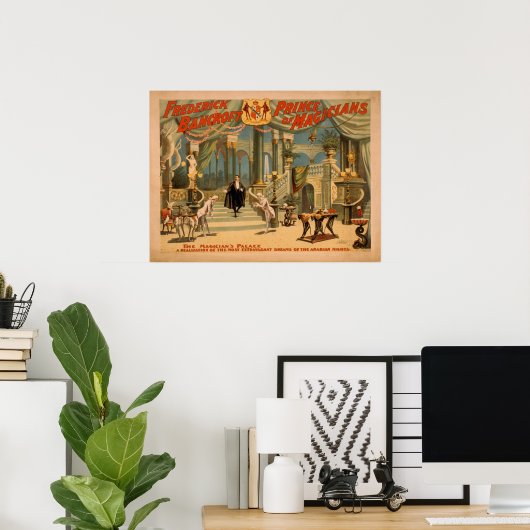 POSTER BANCROFT Magicia Illusionist VAUDEVILLE (Thuiskantoor)