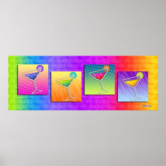 Poster, banner - Pop Art Margaritas Poster (Voorkant)