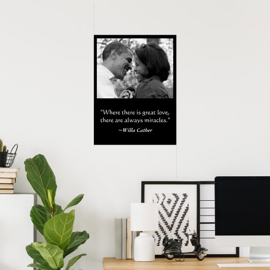 POSTER, BARACK EN MICHELLE OBAMA VAN LOVE EN MIRAC POSTER (Thuiskantoor)